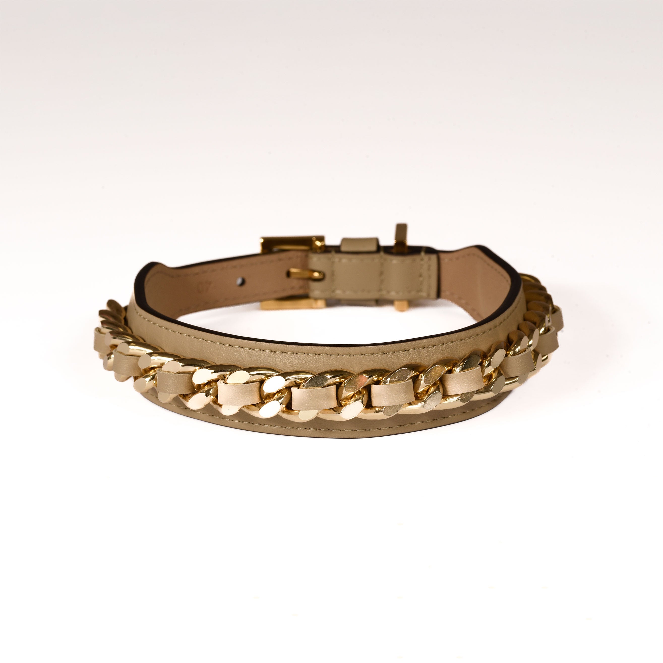 Chain Collar Brown