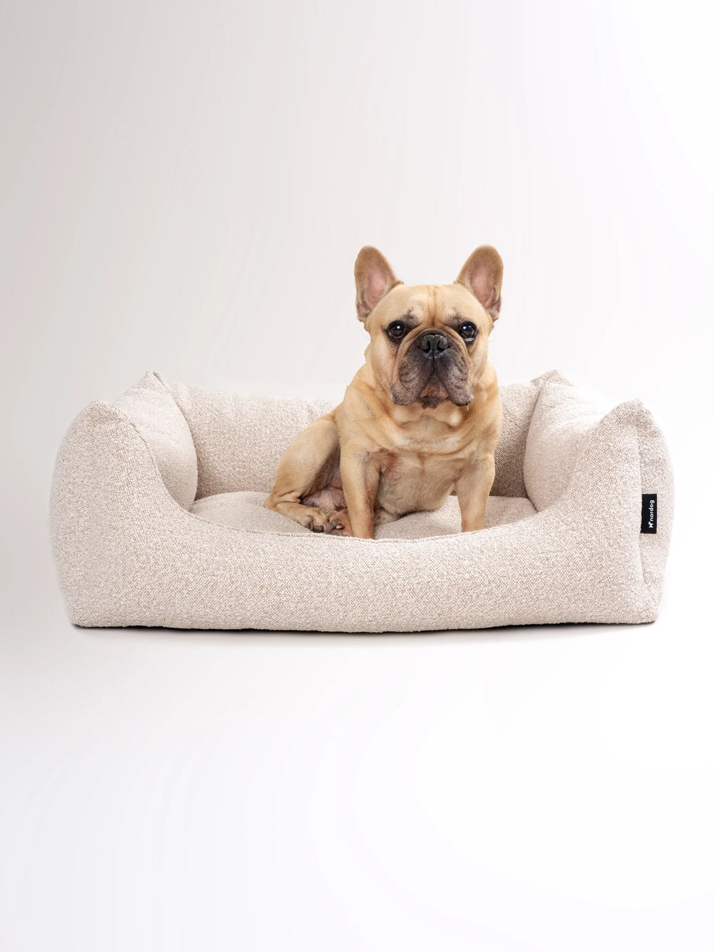 BILLY Bouclé Dog Bed Beige