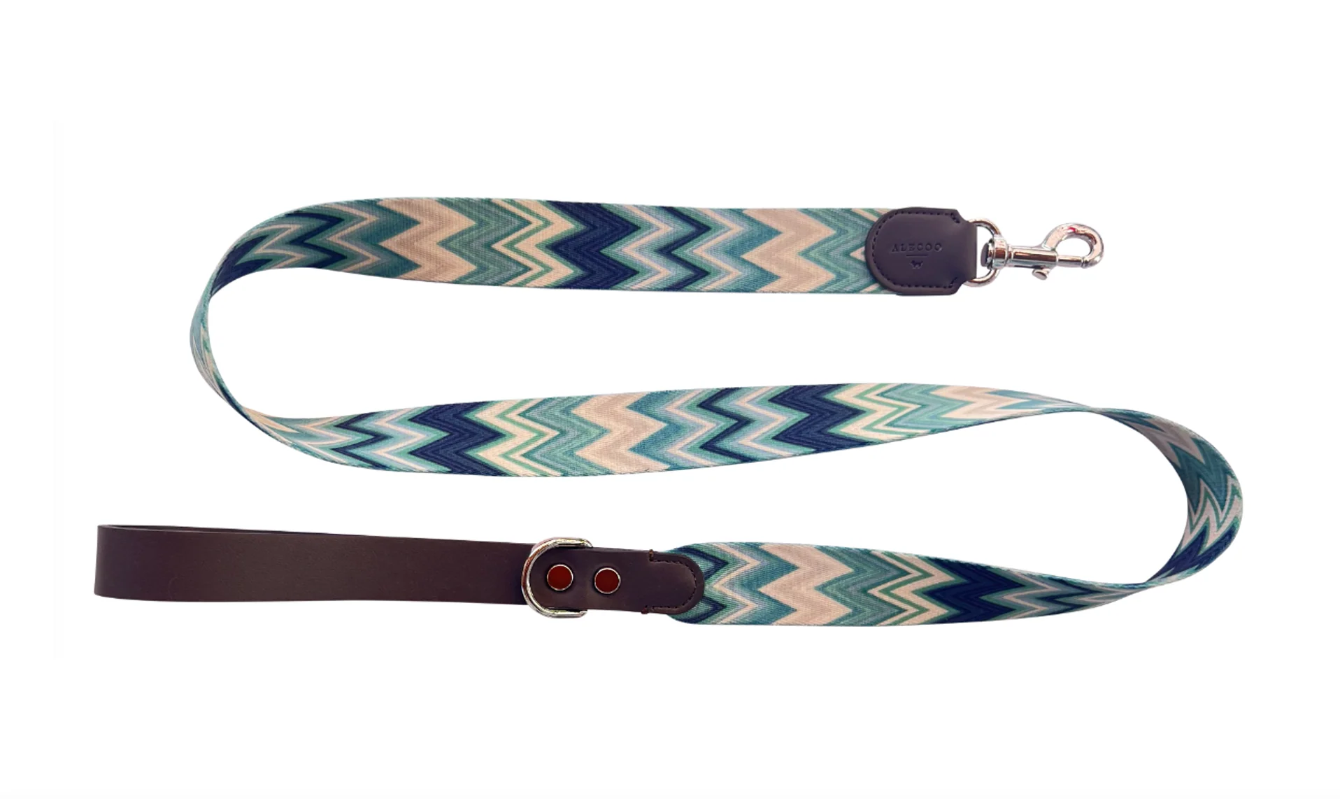 Dog Leash Chevron Azure
