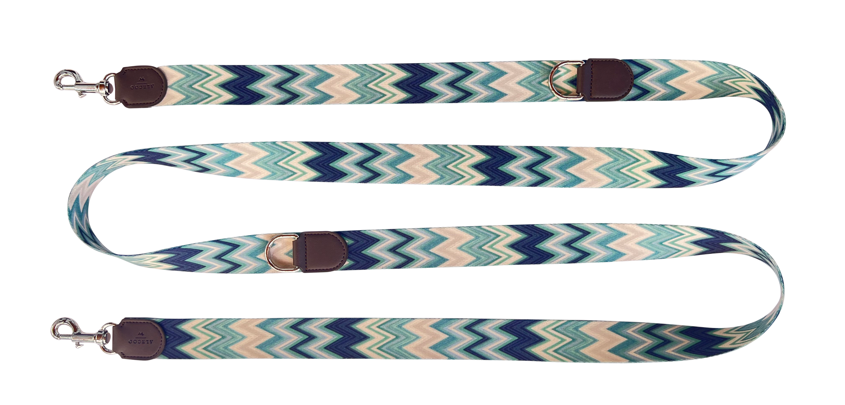 Dog Leash Chevron Azure