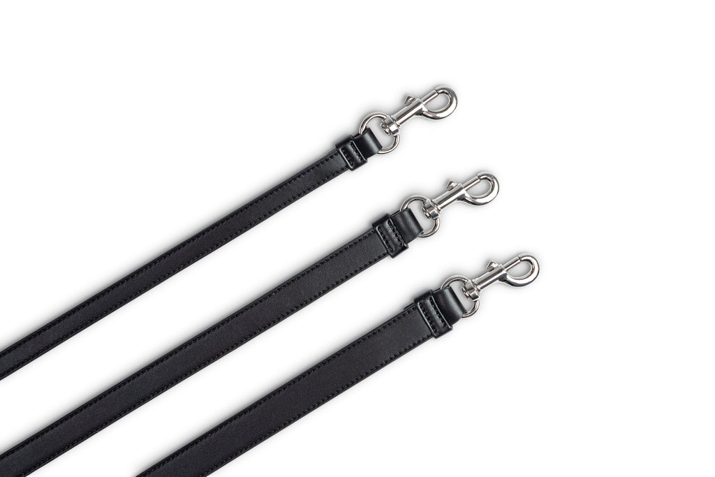 Dog Leash Classy Coal - Silver
