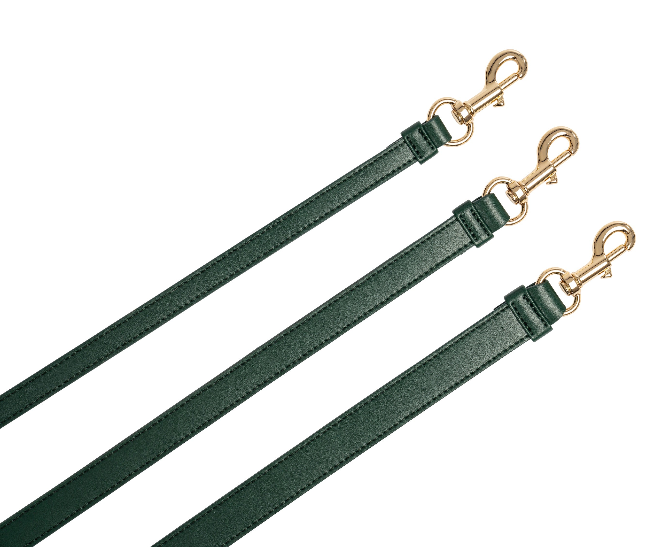 Dog Leash Classy Dark Green - Gold
