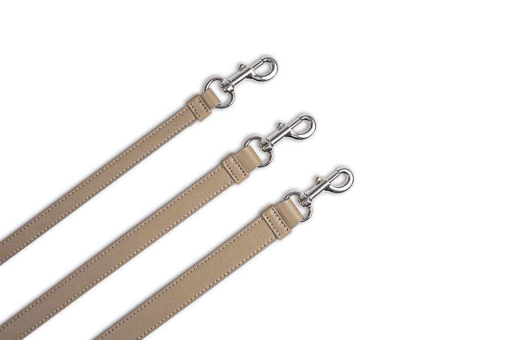 Dog Leash Classy Sand - Silver
