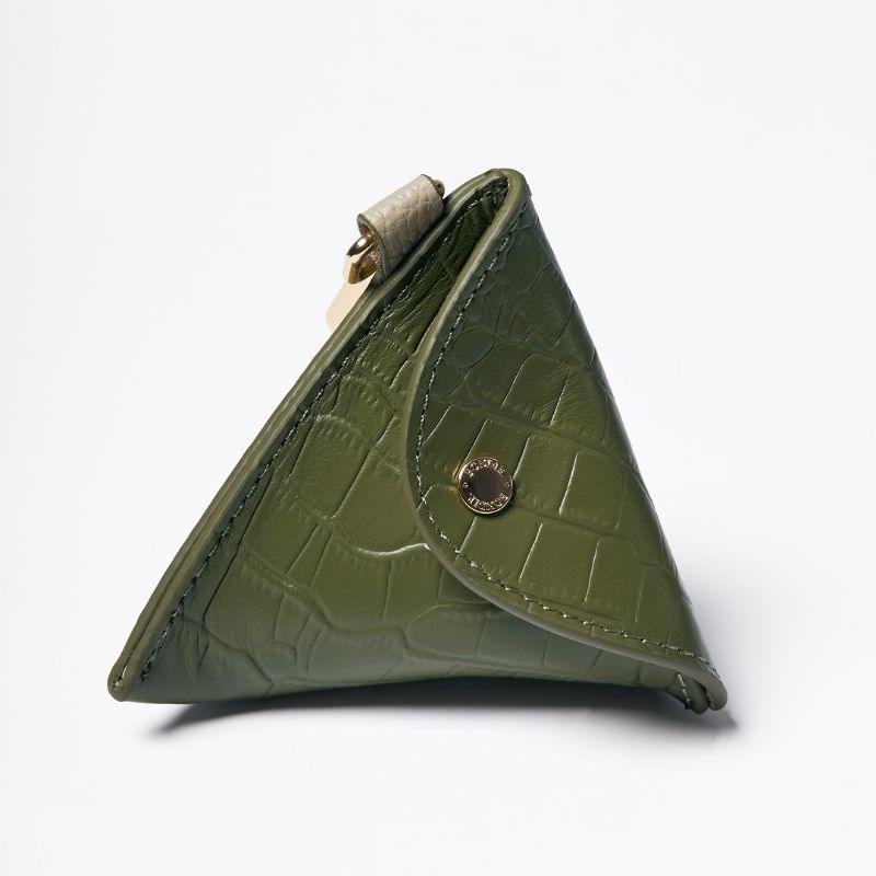 Emerald Leather Poop Bag
