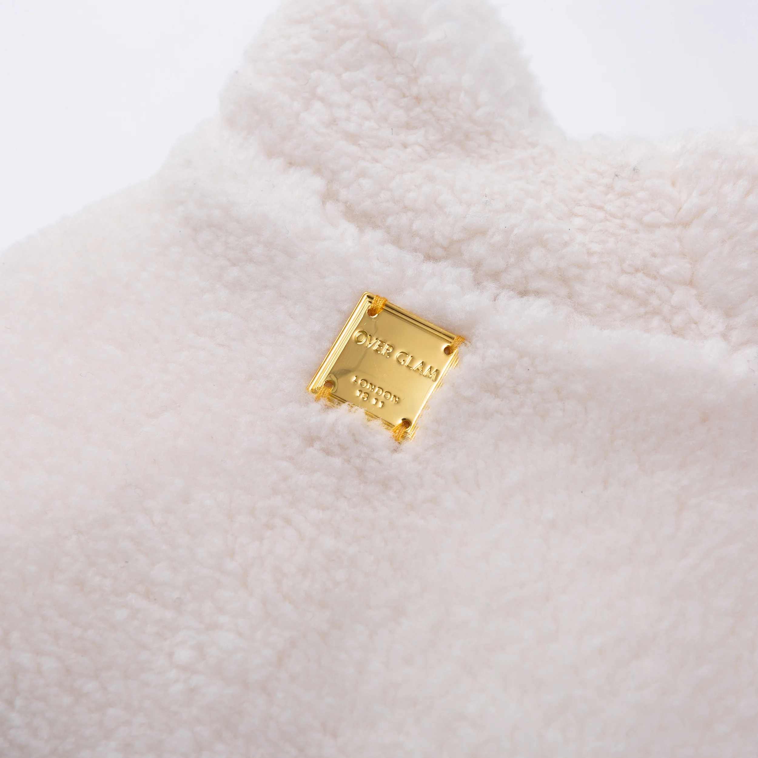 Faux Fur Jacket with Golden Medal