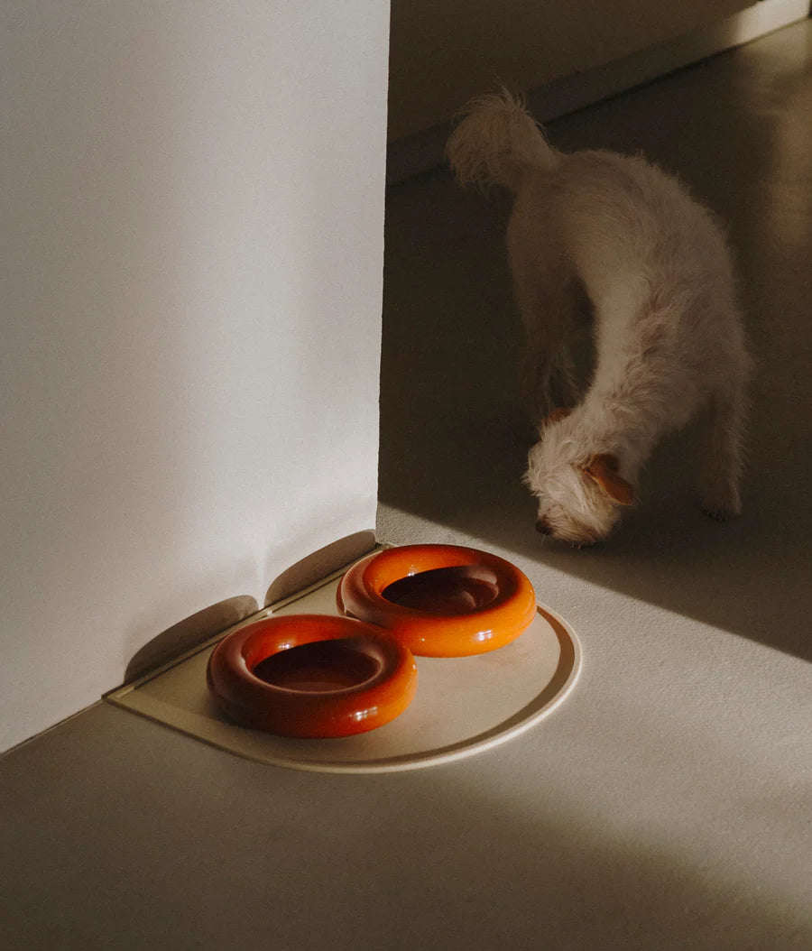 Brown ceramic bowl
