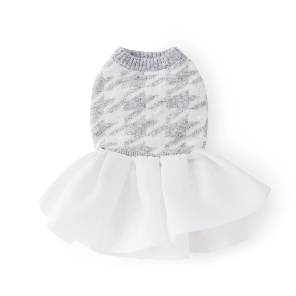 Houndstooth Jumper with Skirt
