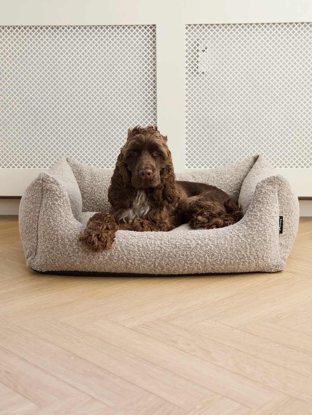 BILLY Bouclé Dog Bed Taupe