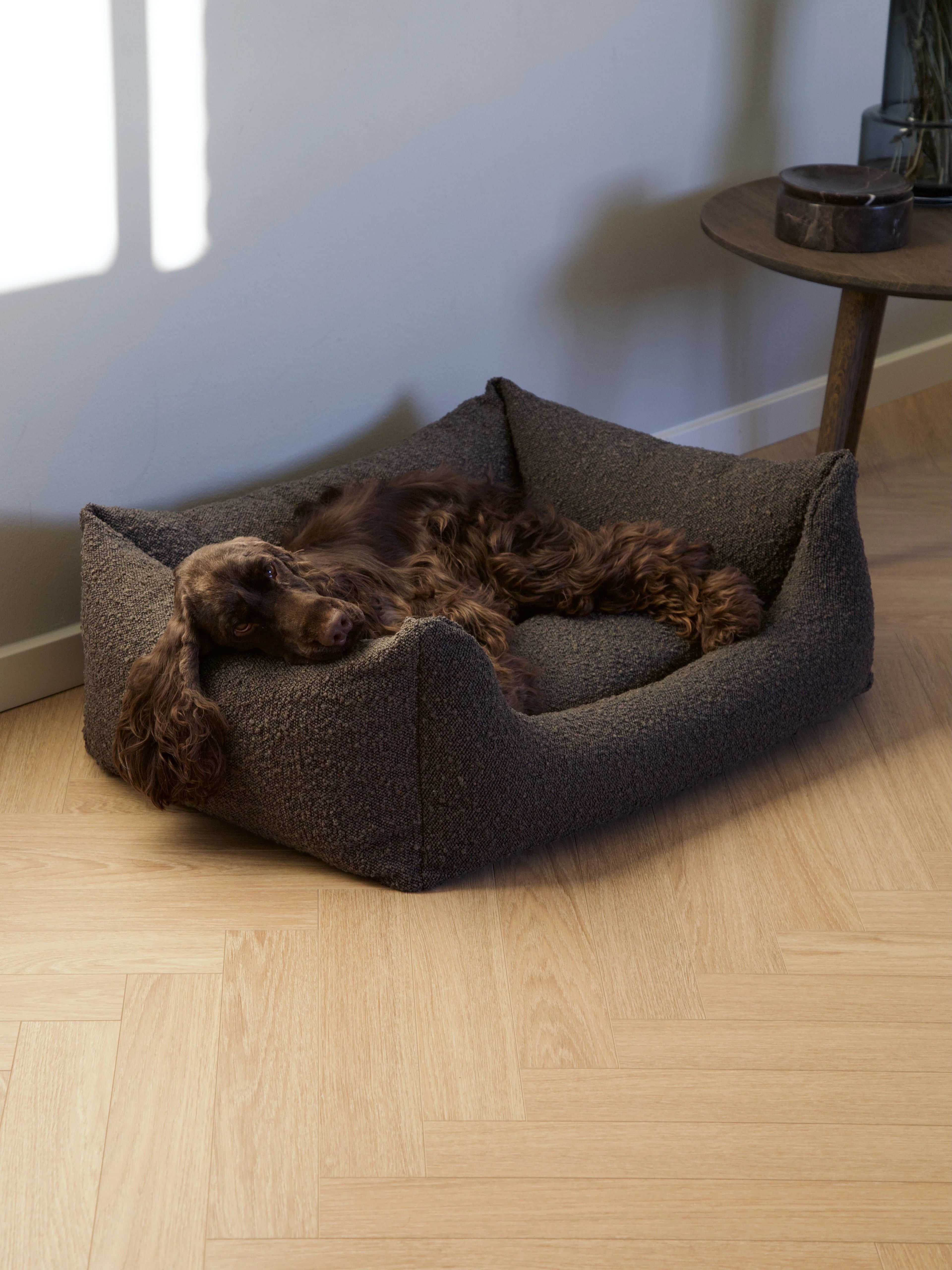 BILLY Bouclé Dog Bed Mocca