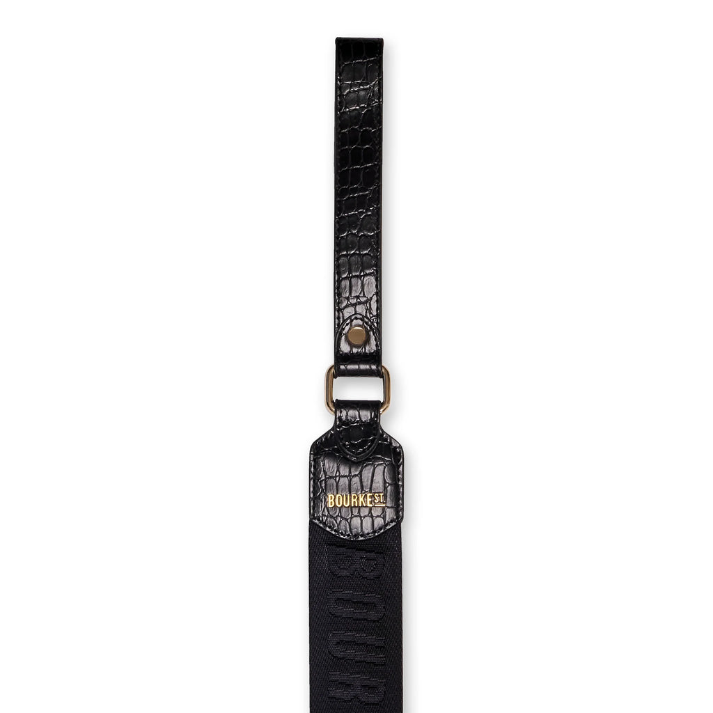 Jacquard Dog Lead - Black