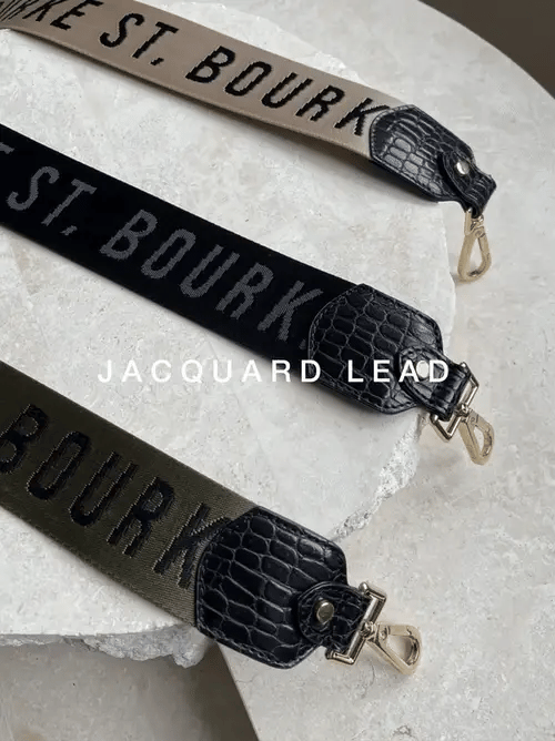 Jacquard Dog Lead - Black