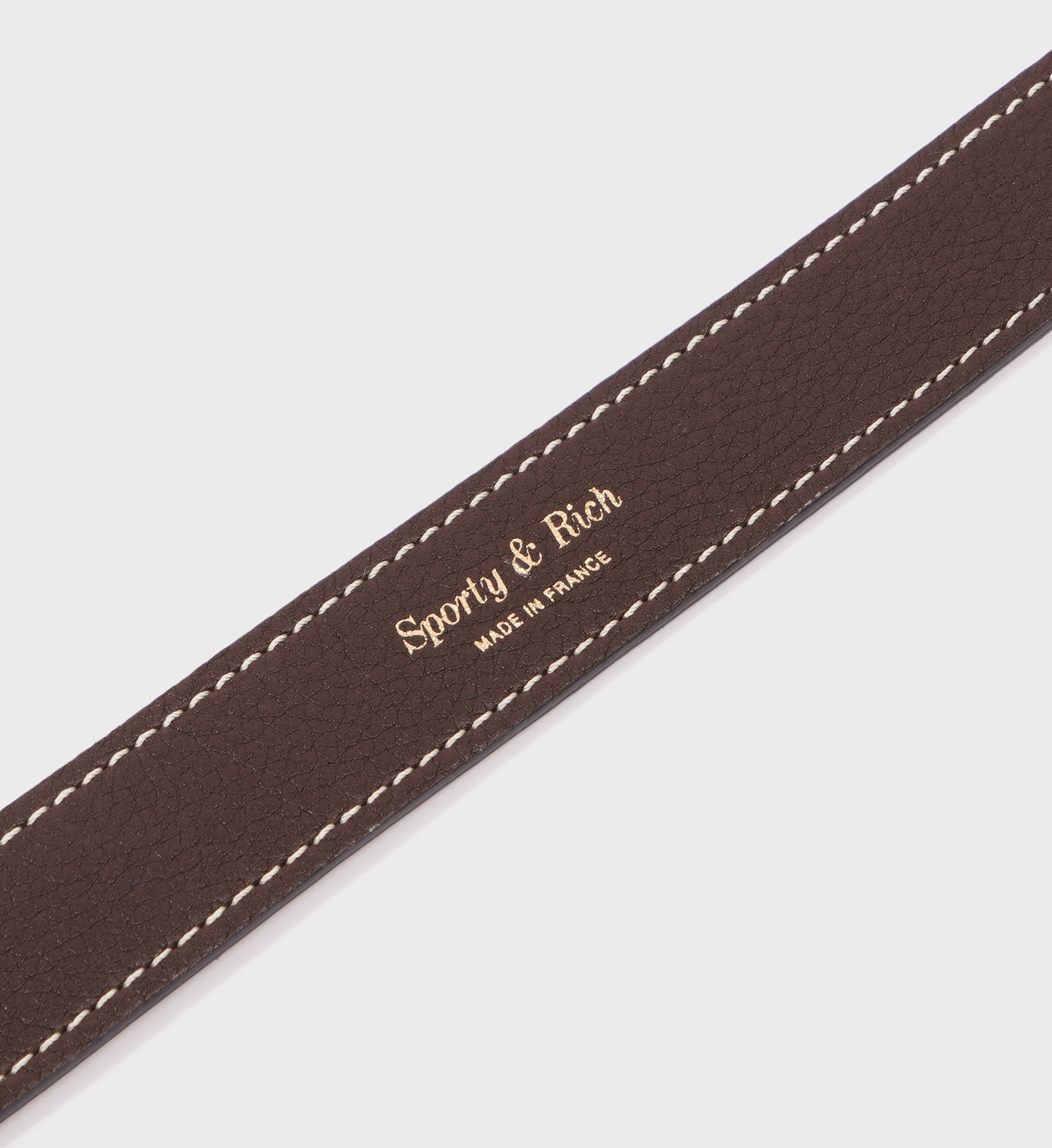 Leather Dog Leash - Chocolate/Gold