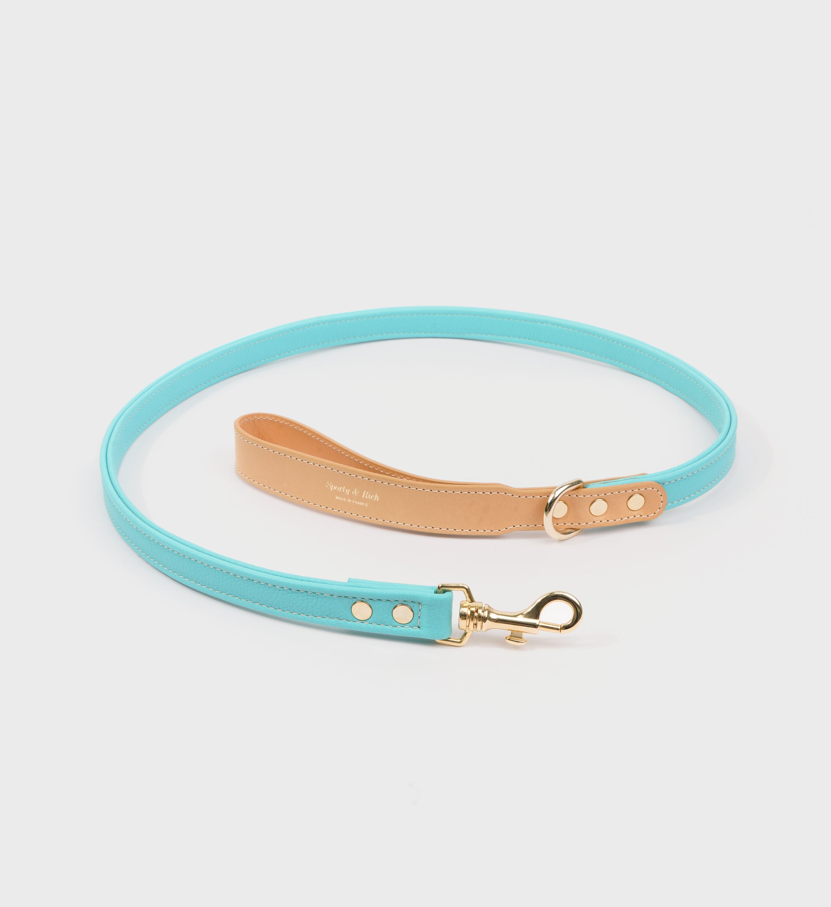 Leather Dog Collar - Paradise/Gold
