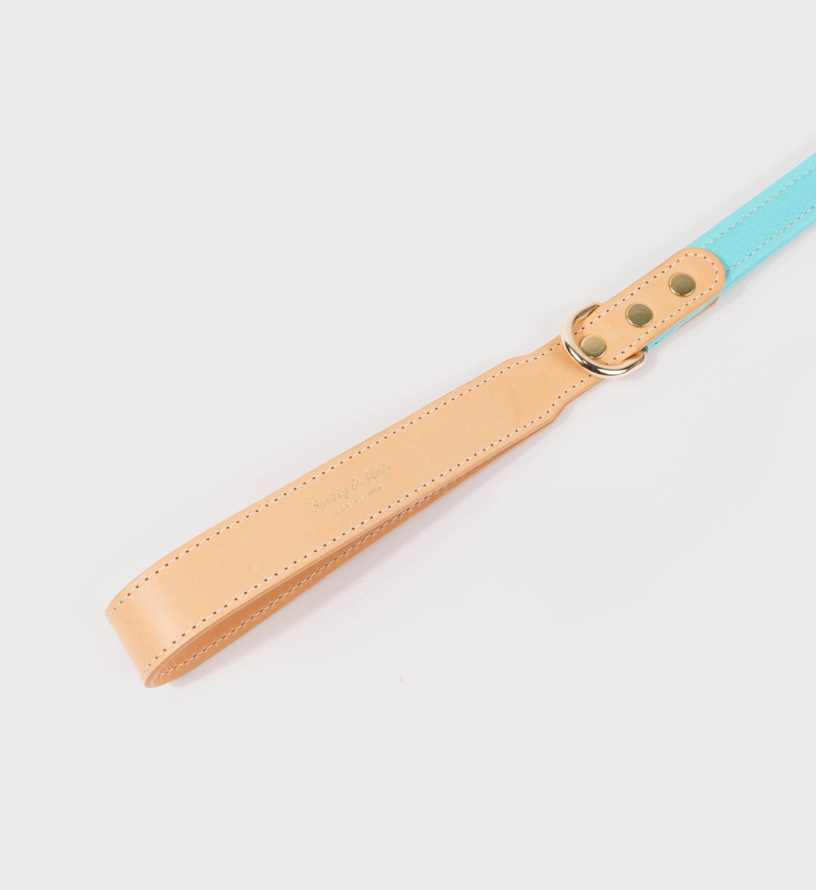 Leather Dog Collar - Paradise/Gold