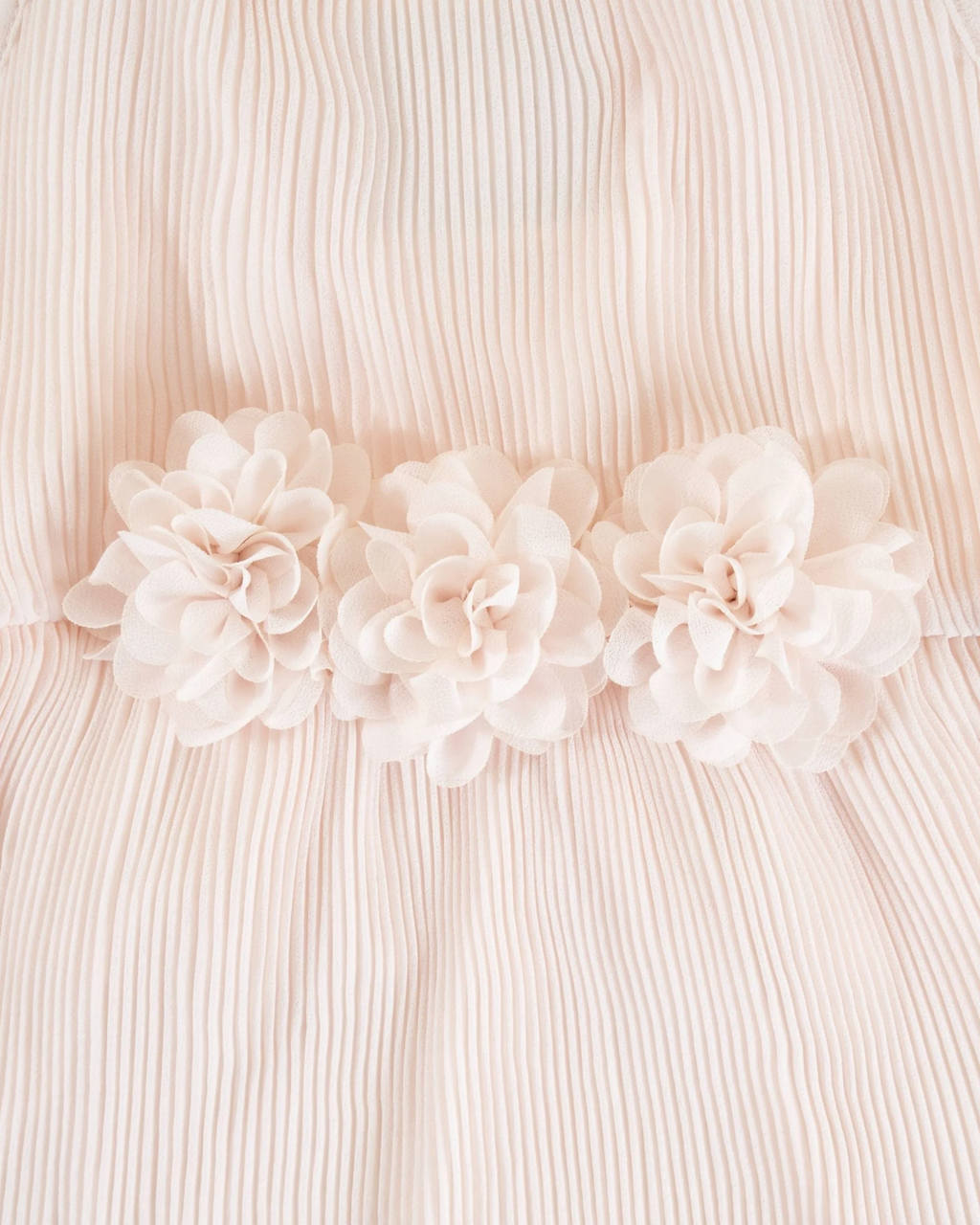 Love Story Petal Pink Pleated Chiffon Dress
