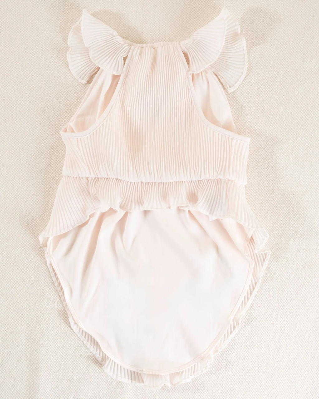 Love Story Petal Pink Pleated Chiffon Dress
