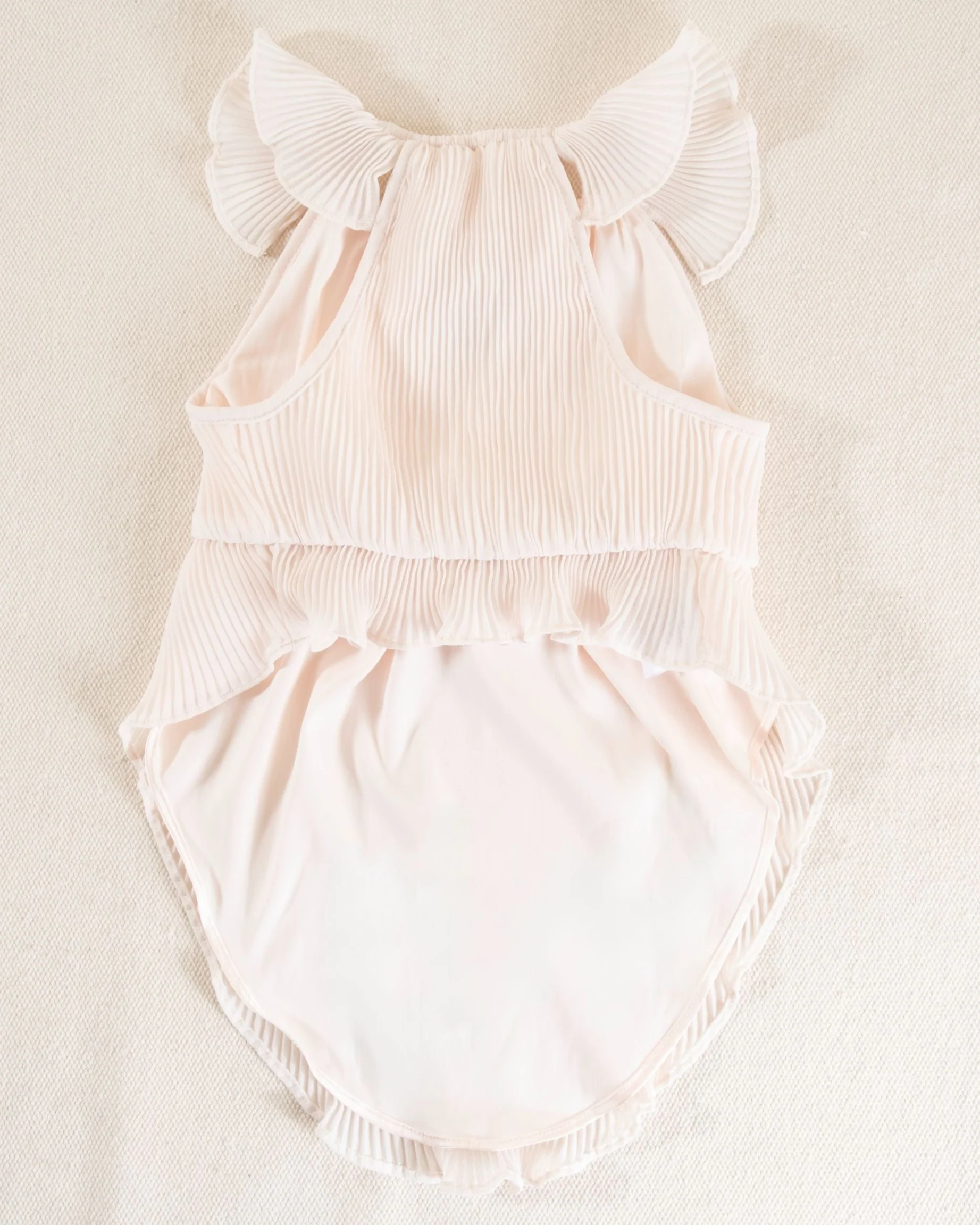 Love Story Petal Pink Pleated Chiffon Dress