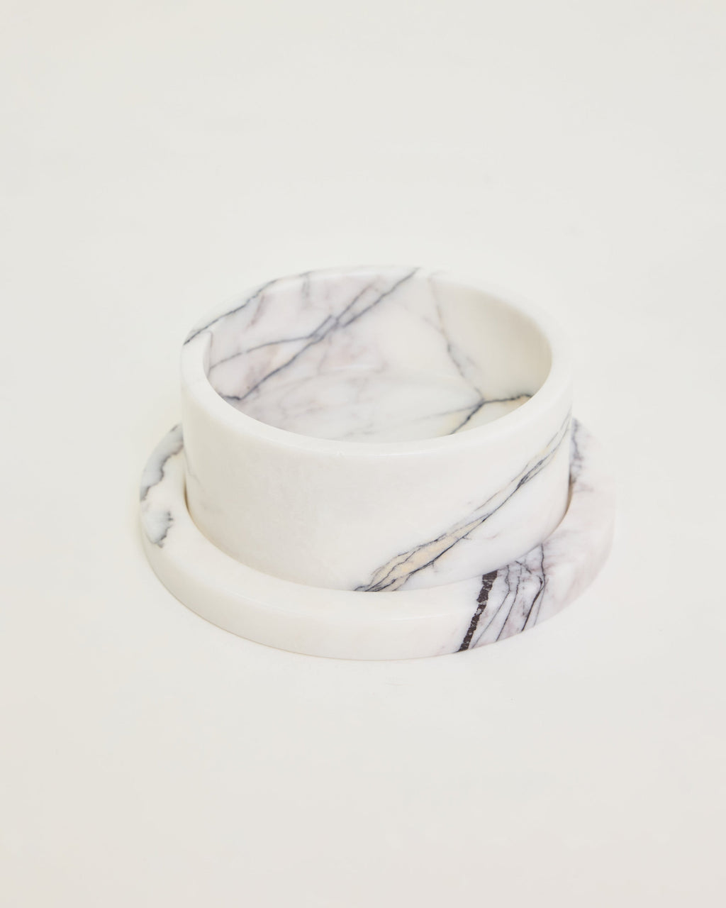 Marble Dog Bowl & Tray Set - New York Marble