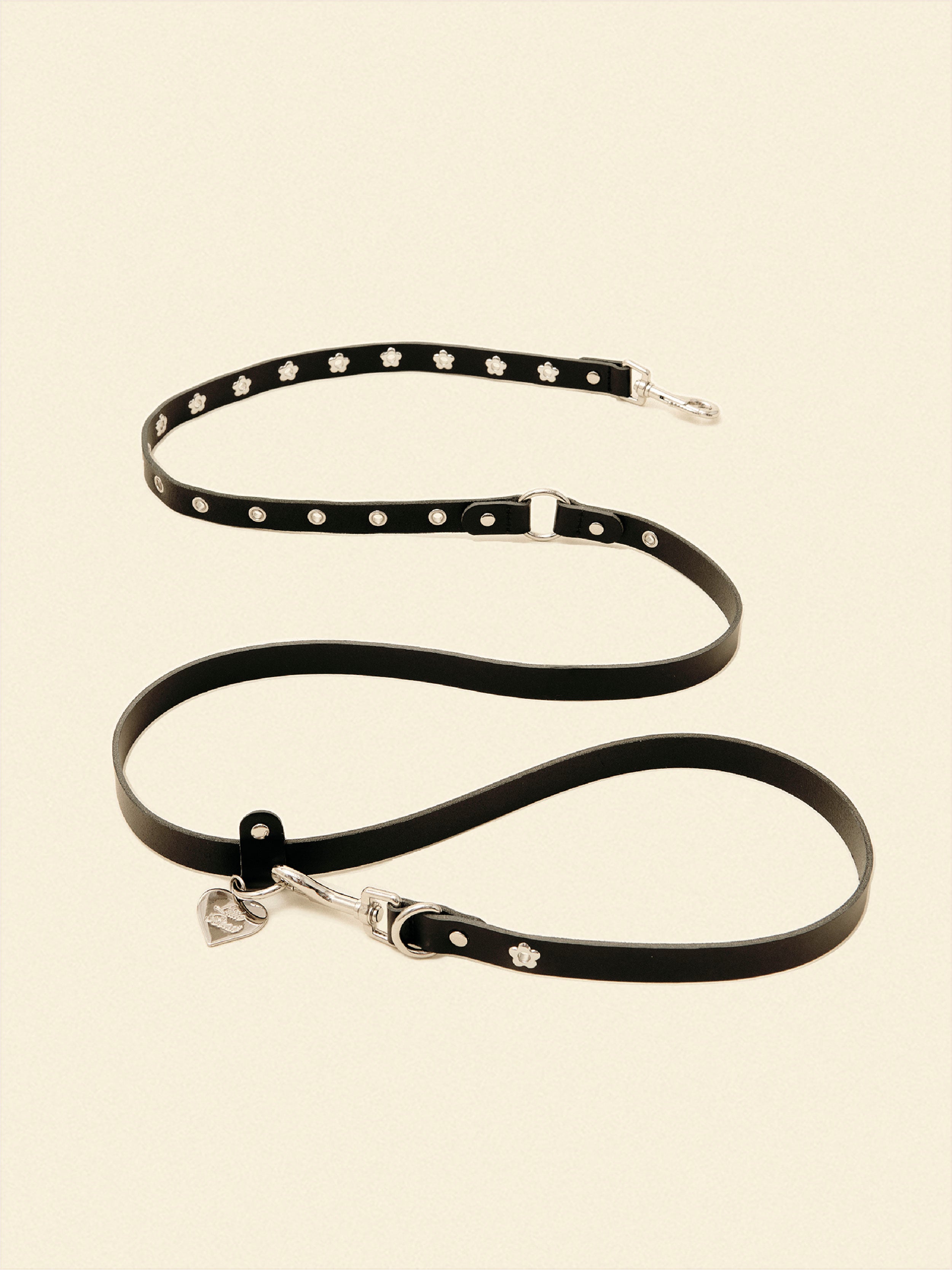 Midnight - Flower Power Leash