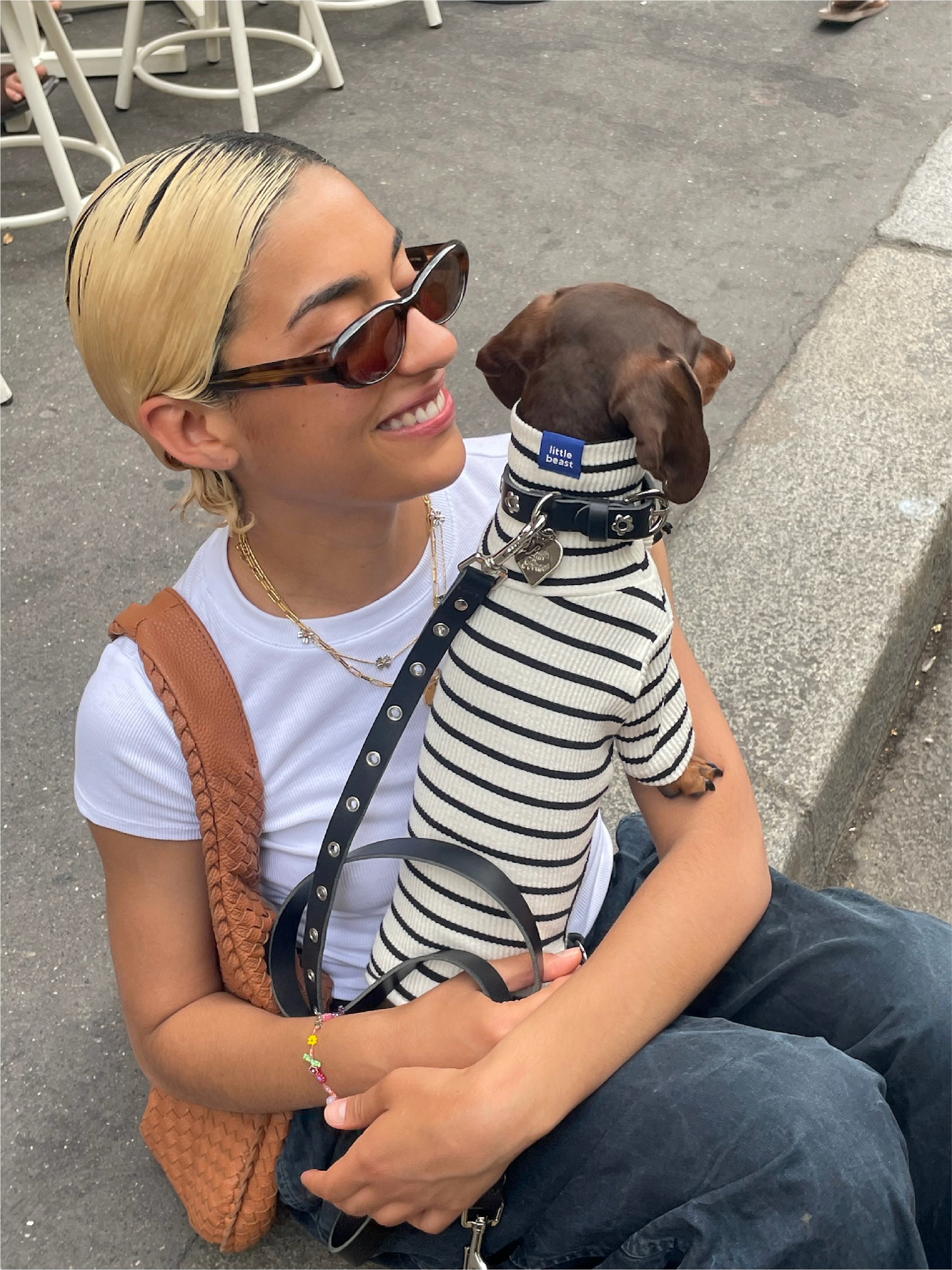 Midnight - Flower Power Leash