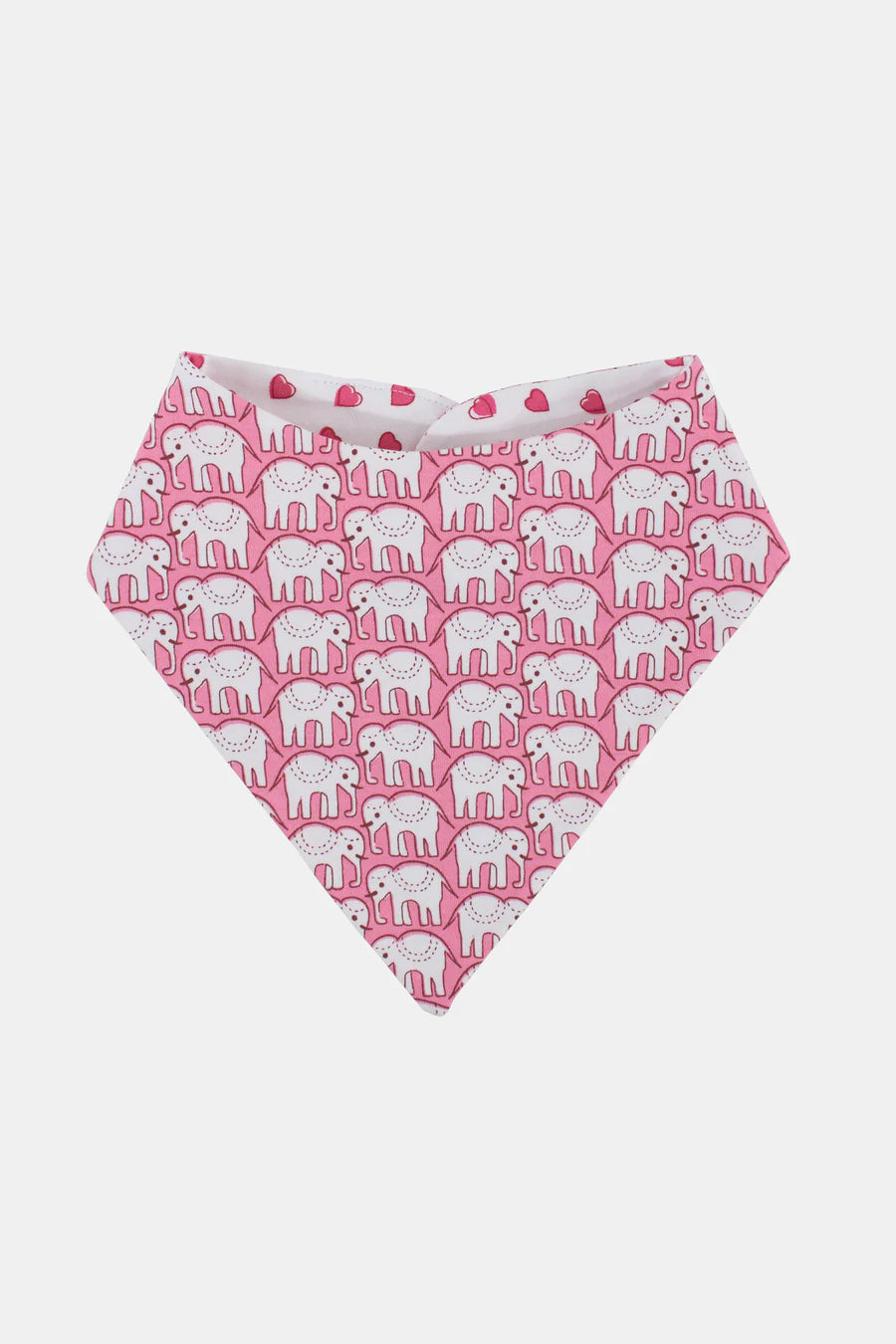 Matching Hearts & Hathi Bandana Set