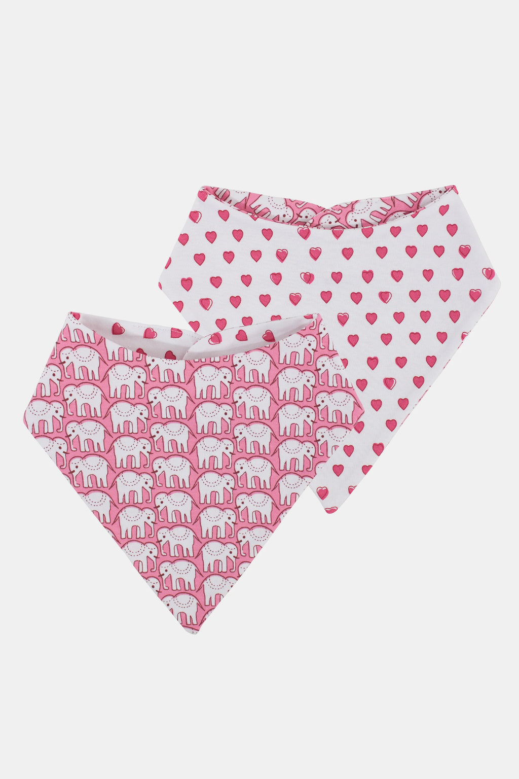 Matching Hearts & Hathi Bandana Set