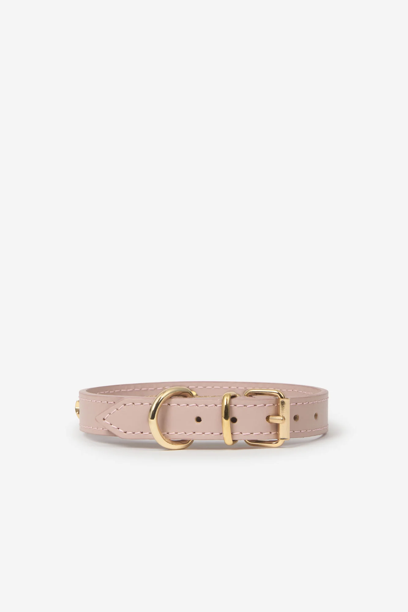 Pink Leather Nara Toy Dog Collar