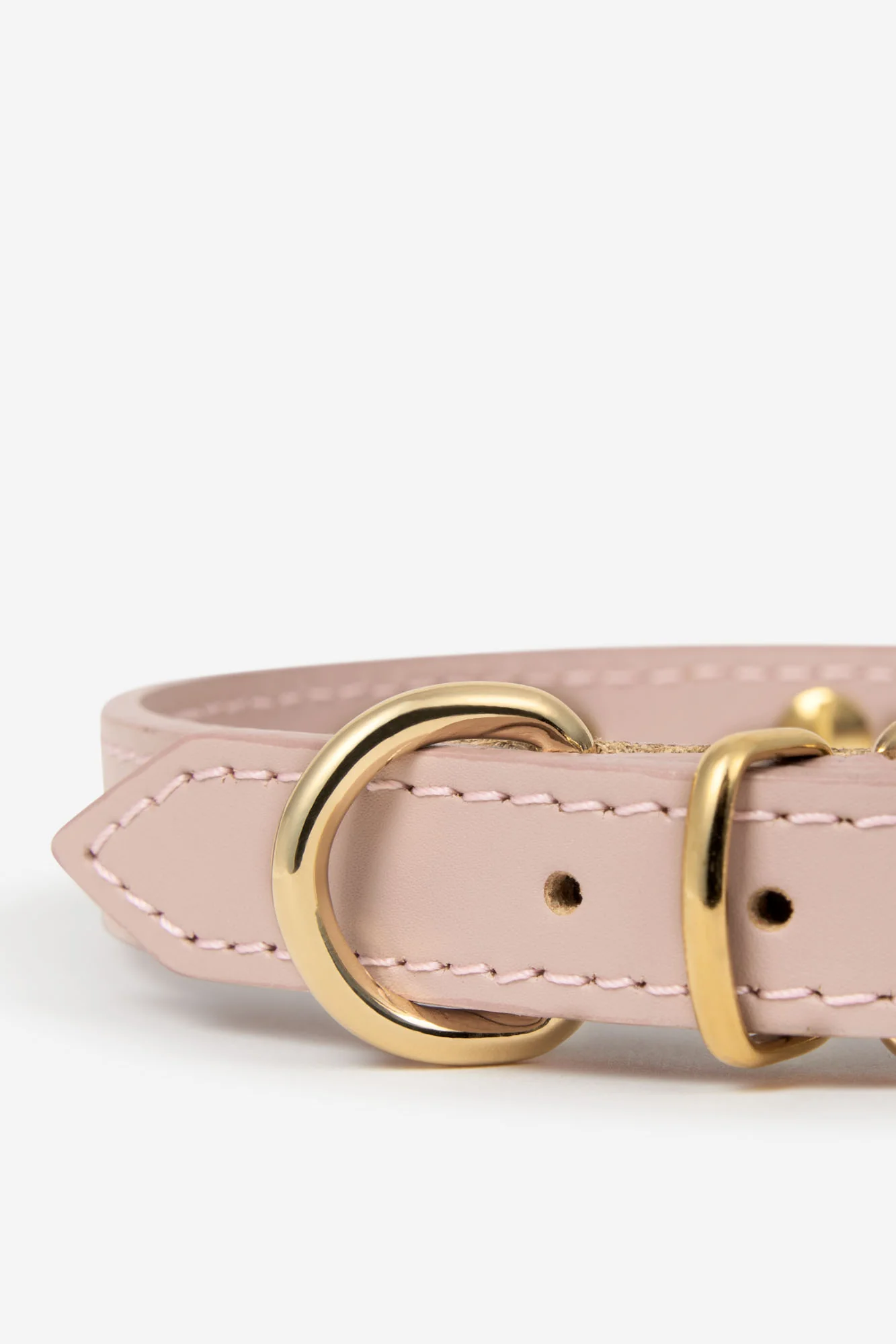 Pink Leather Nara Toy Dog Collar