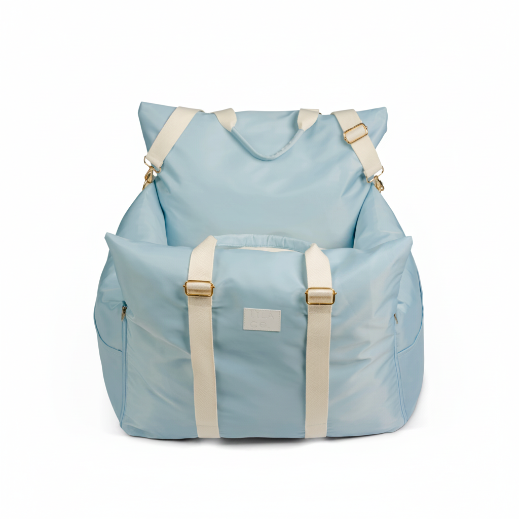 Premium Baby Blue Pet Car Seat
