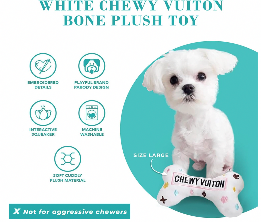 Chewy Vuiton Bone - White
