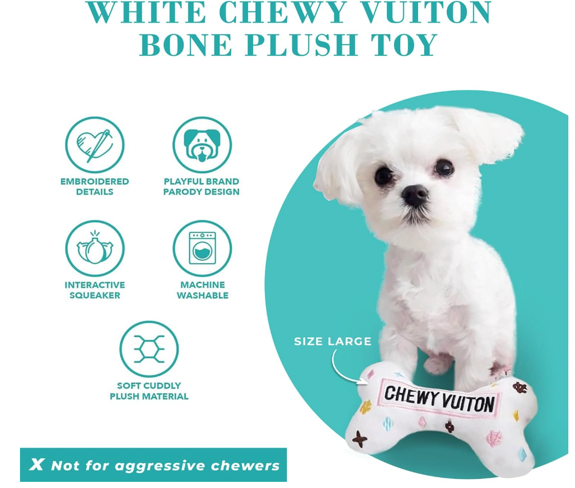 Chewy Vuiton Bone - White