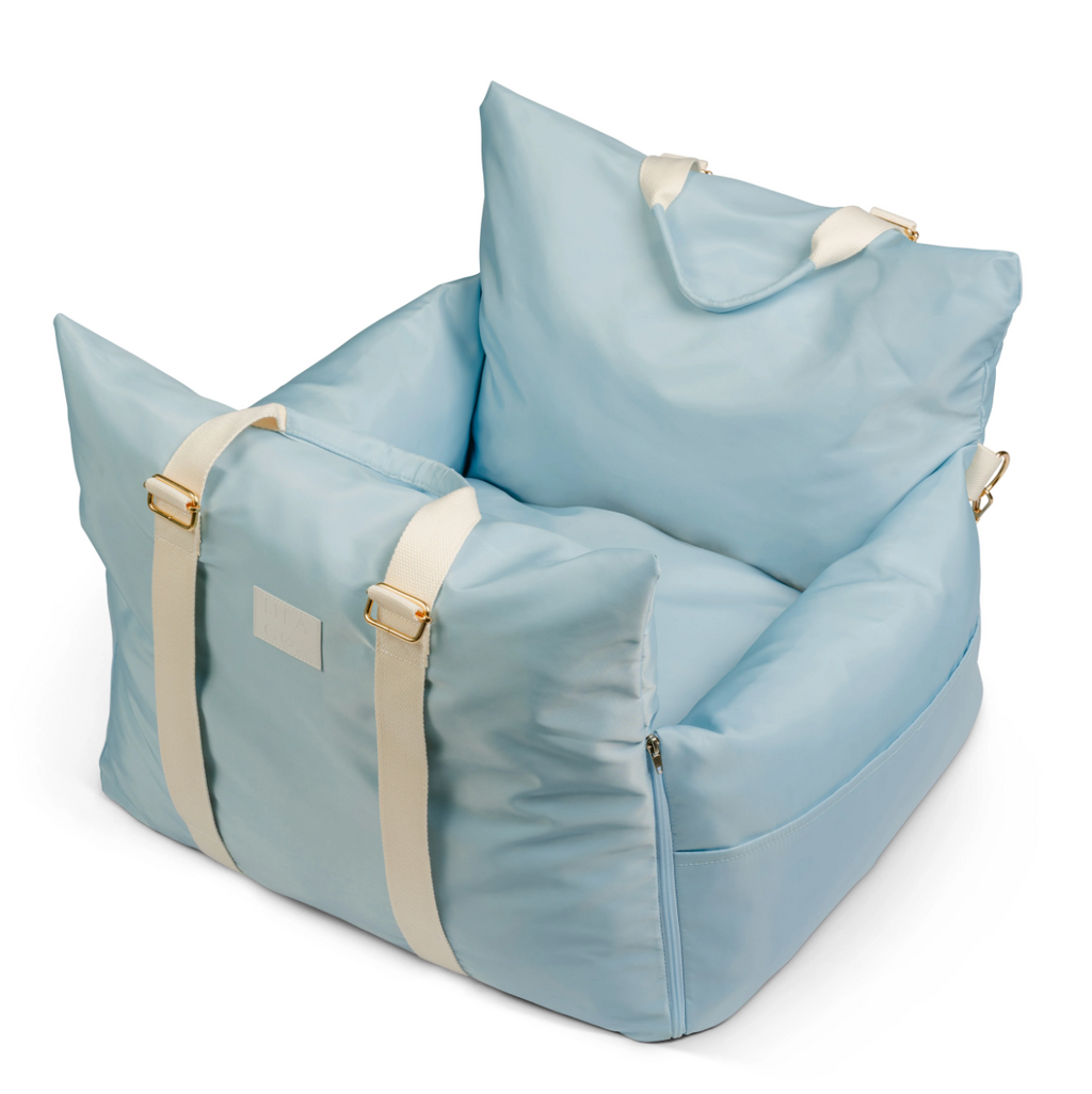 Premium Baby Blue Pet Car Seat