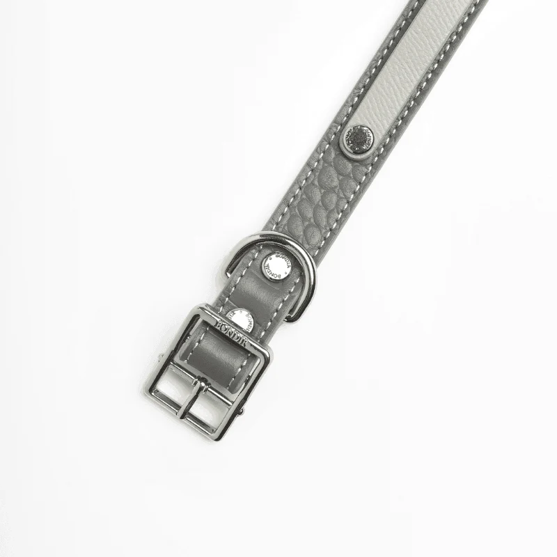 Slim Moonstone Leather Collar