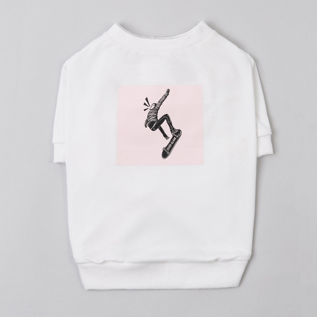 Sweatshirt with Skateboard Print