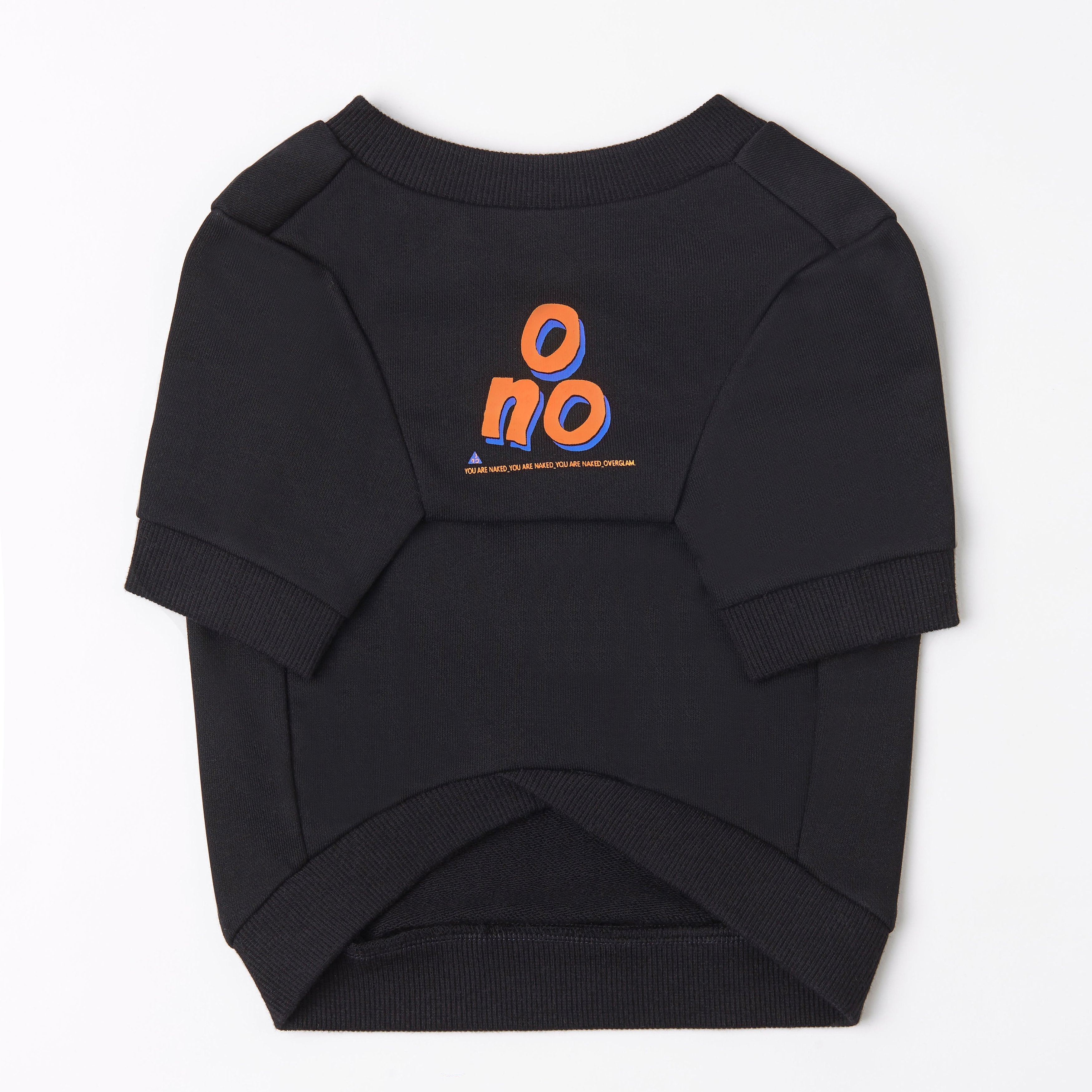 Sweatshirt with 'O NO' Print