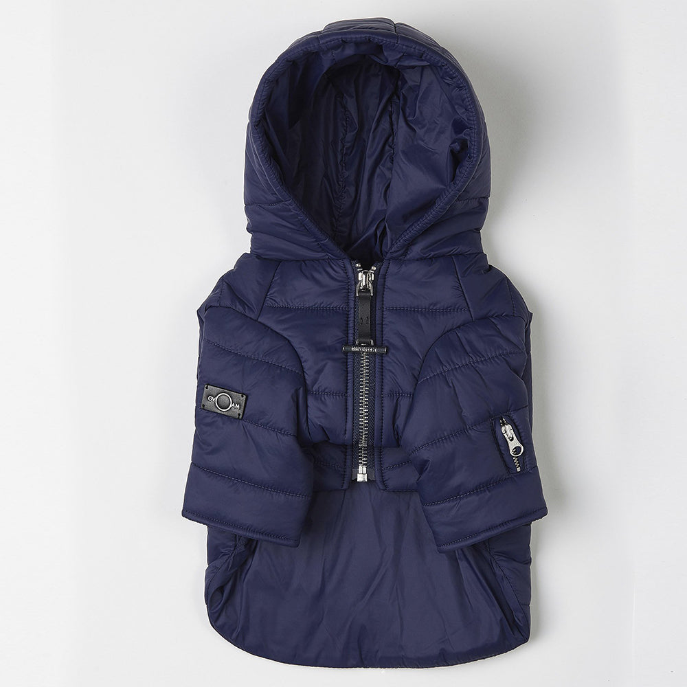 Zip up Puffer Jacket (Navy)