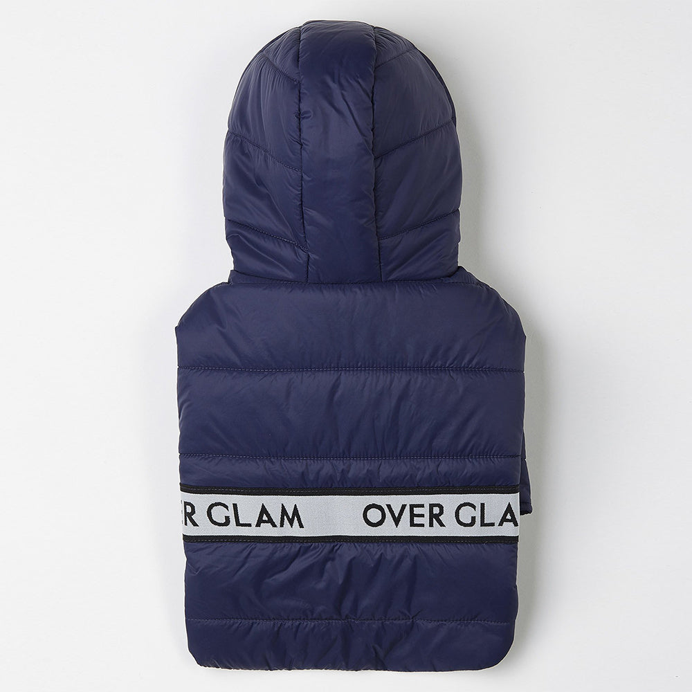 Zip up Puffer Jacket (Navy)