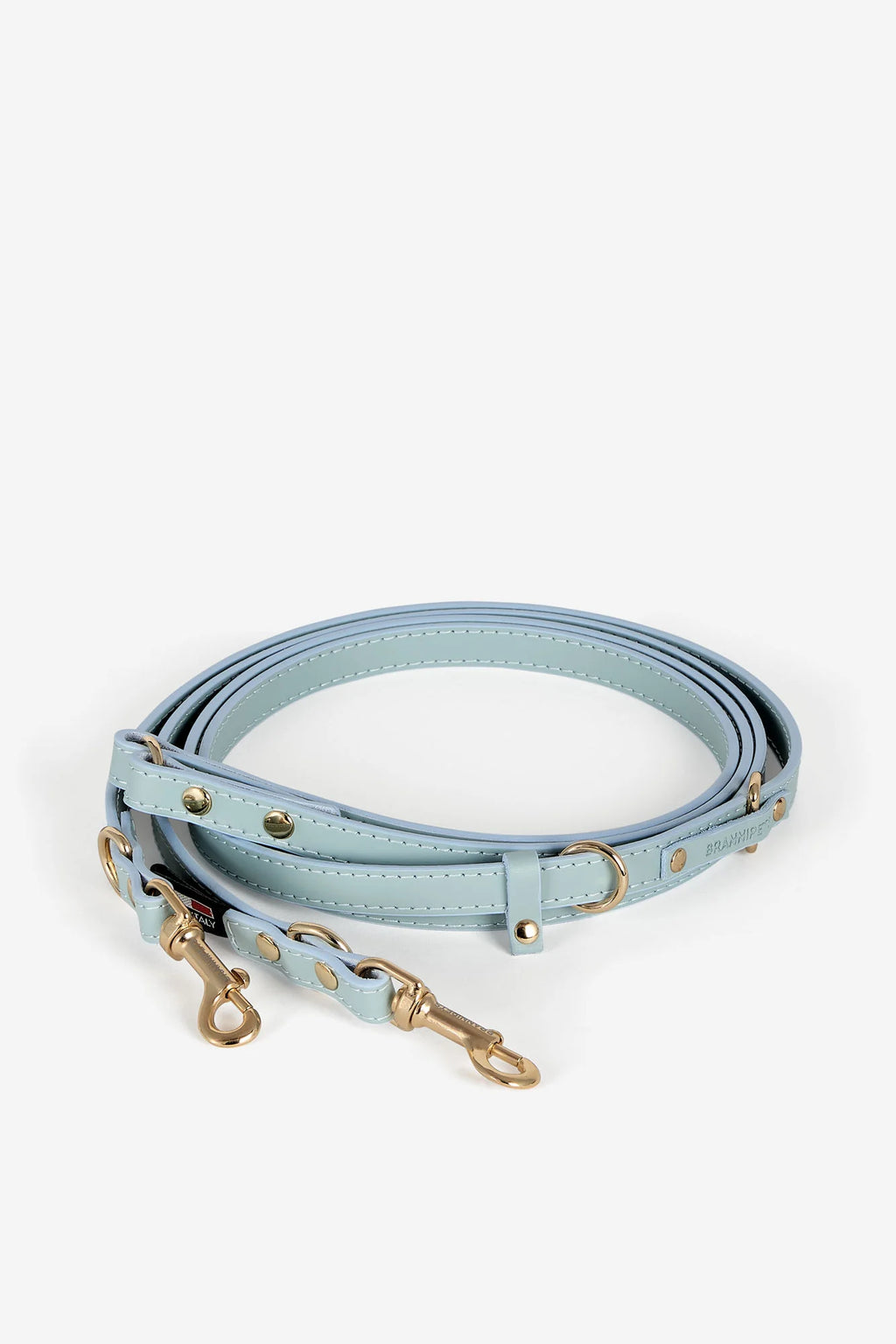 Sky Blue Leather Nara Dog Lead
