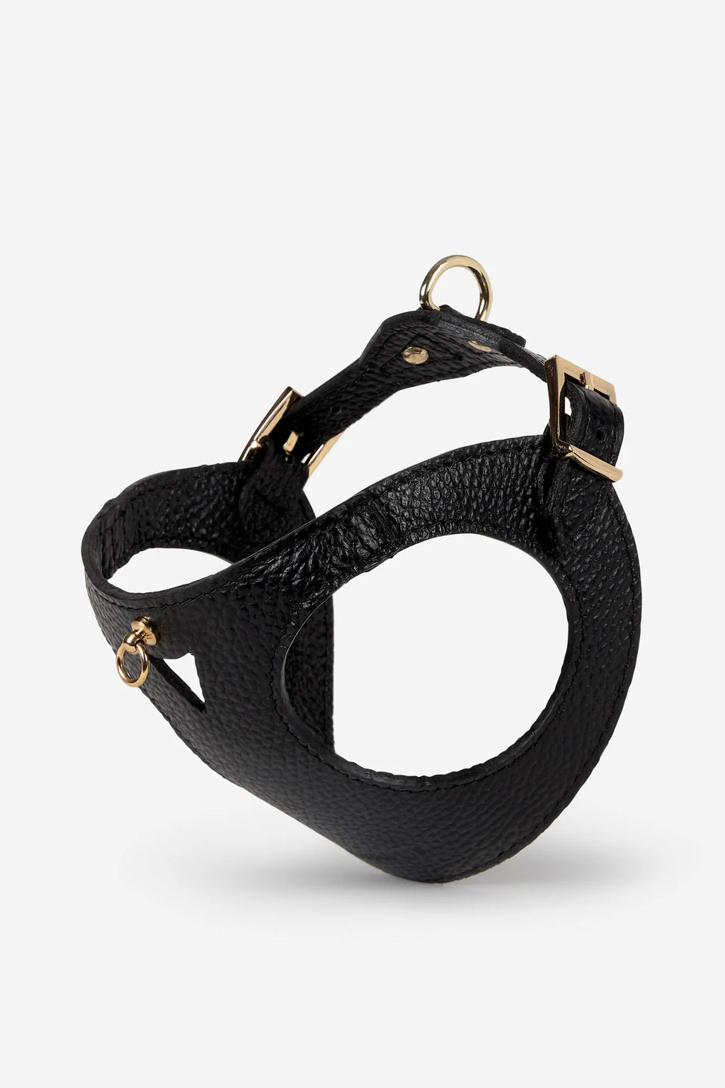 Black Leather Juno Dog Harness