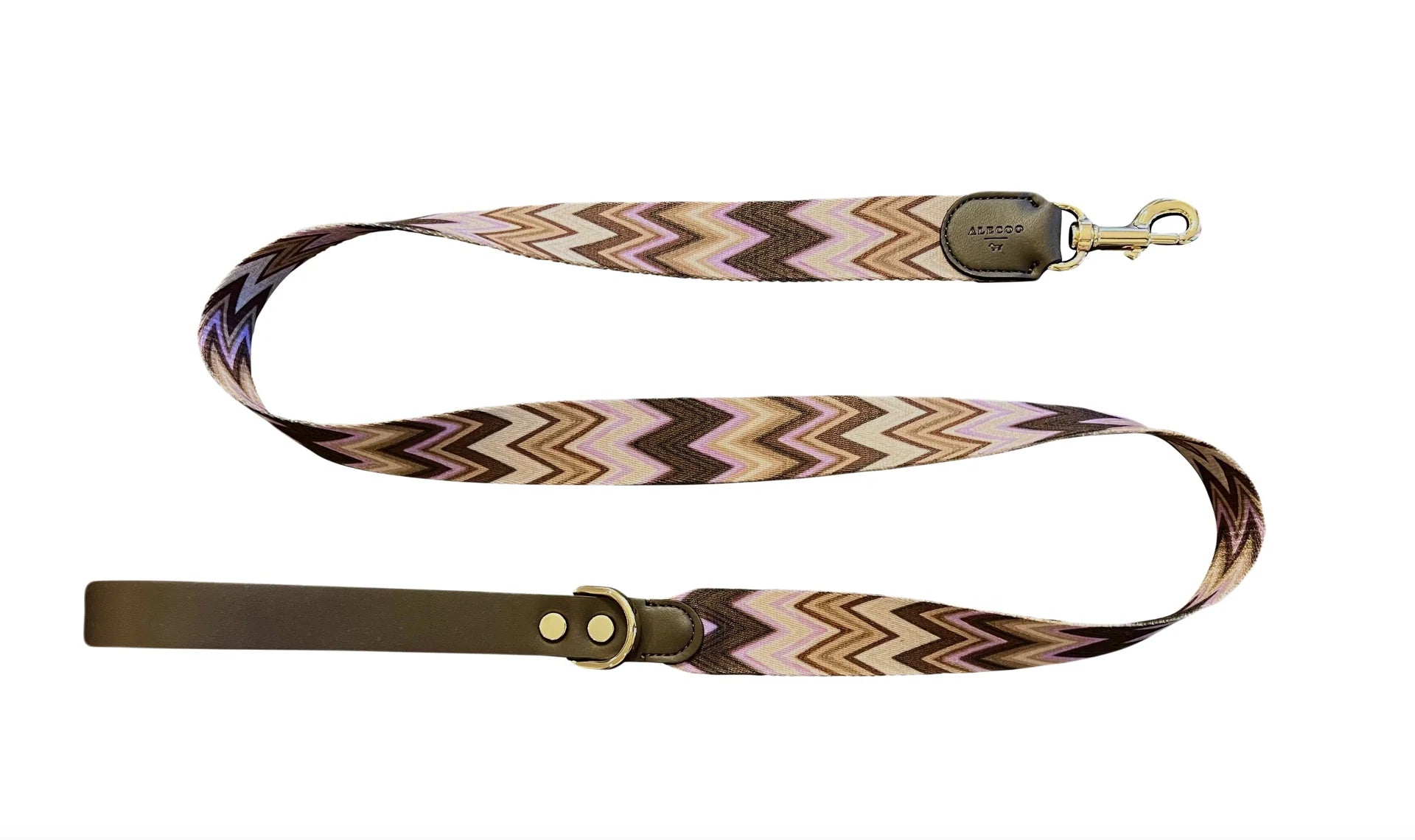 Dog Leash Chevron Violet