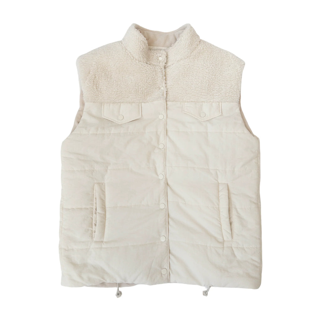 Comfort Teddy Women’S Vest - Creamy Cloud