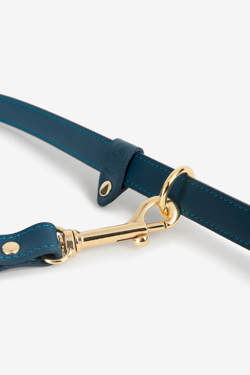 Navy Blue Leather Nara Dog Lead