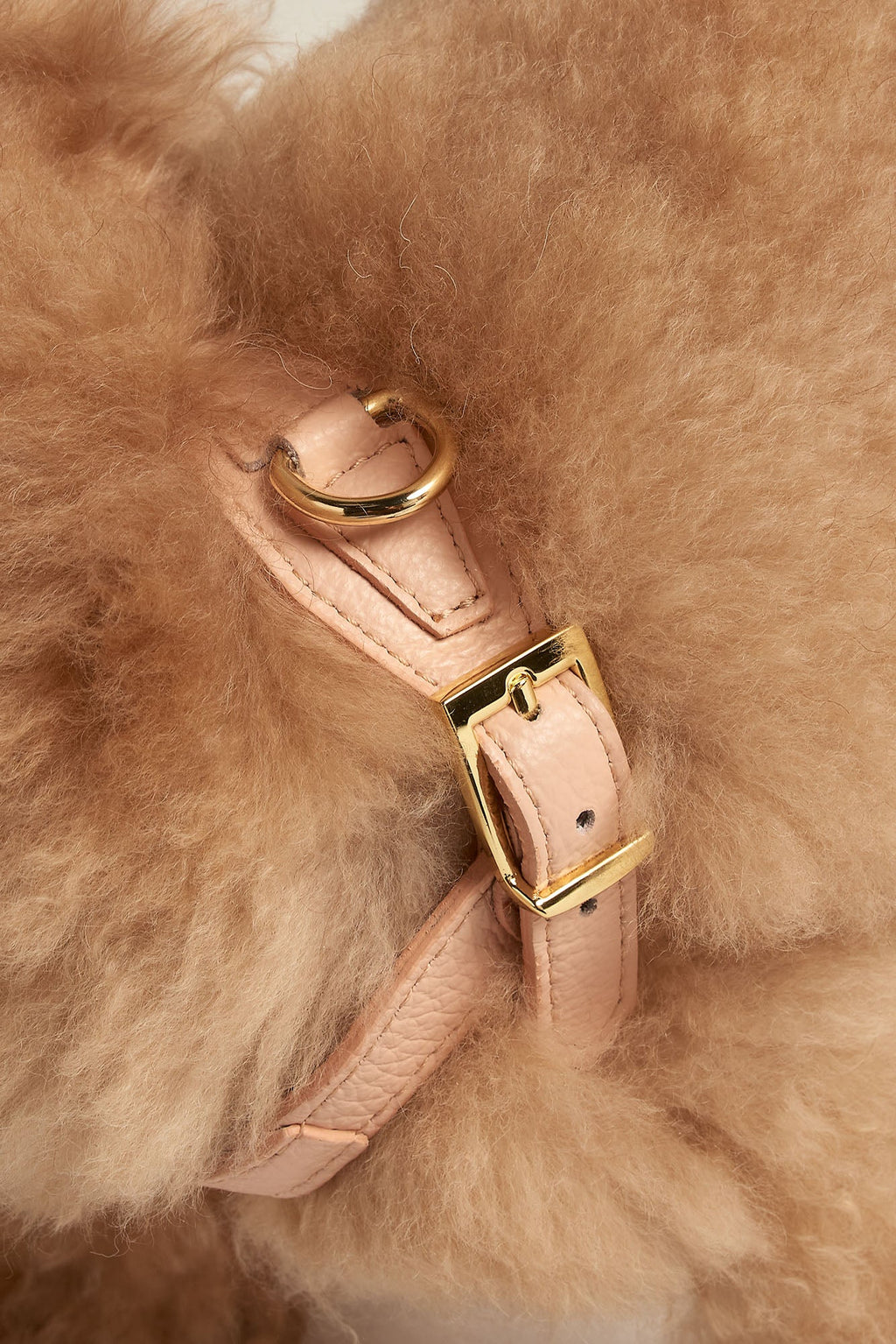 Peach Leather Juno Dog Harness