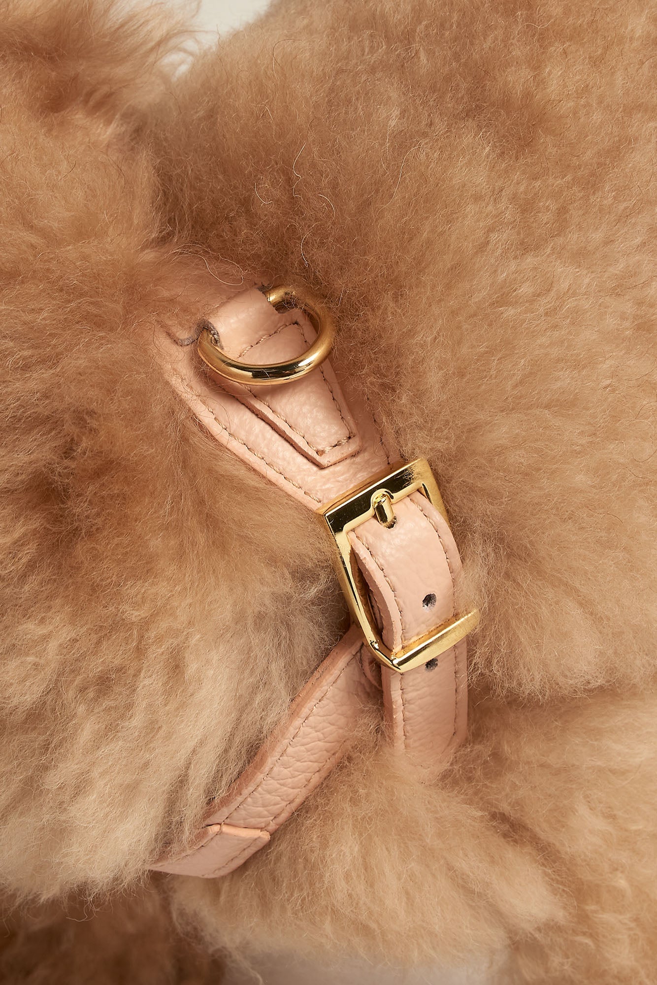 Peach Leather Juno Dog Harness