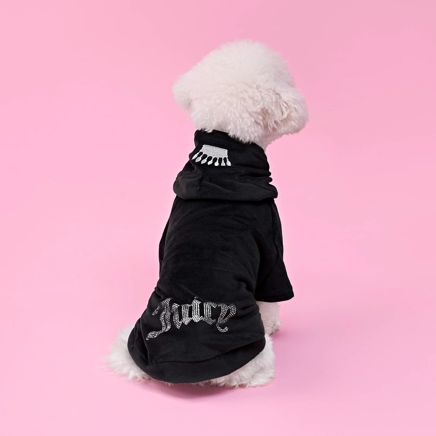 Juicy Couture - Hooded Pet Juicy Bling Velour Tracksuit