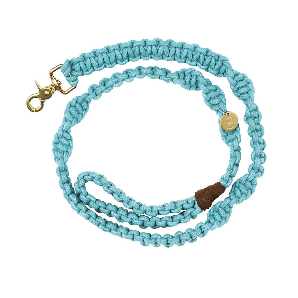 Macramé Originals Dog Lead - Blue