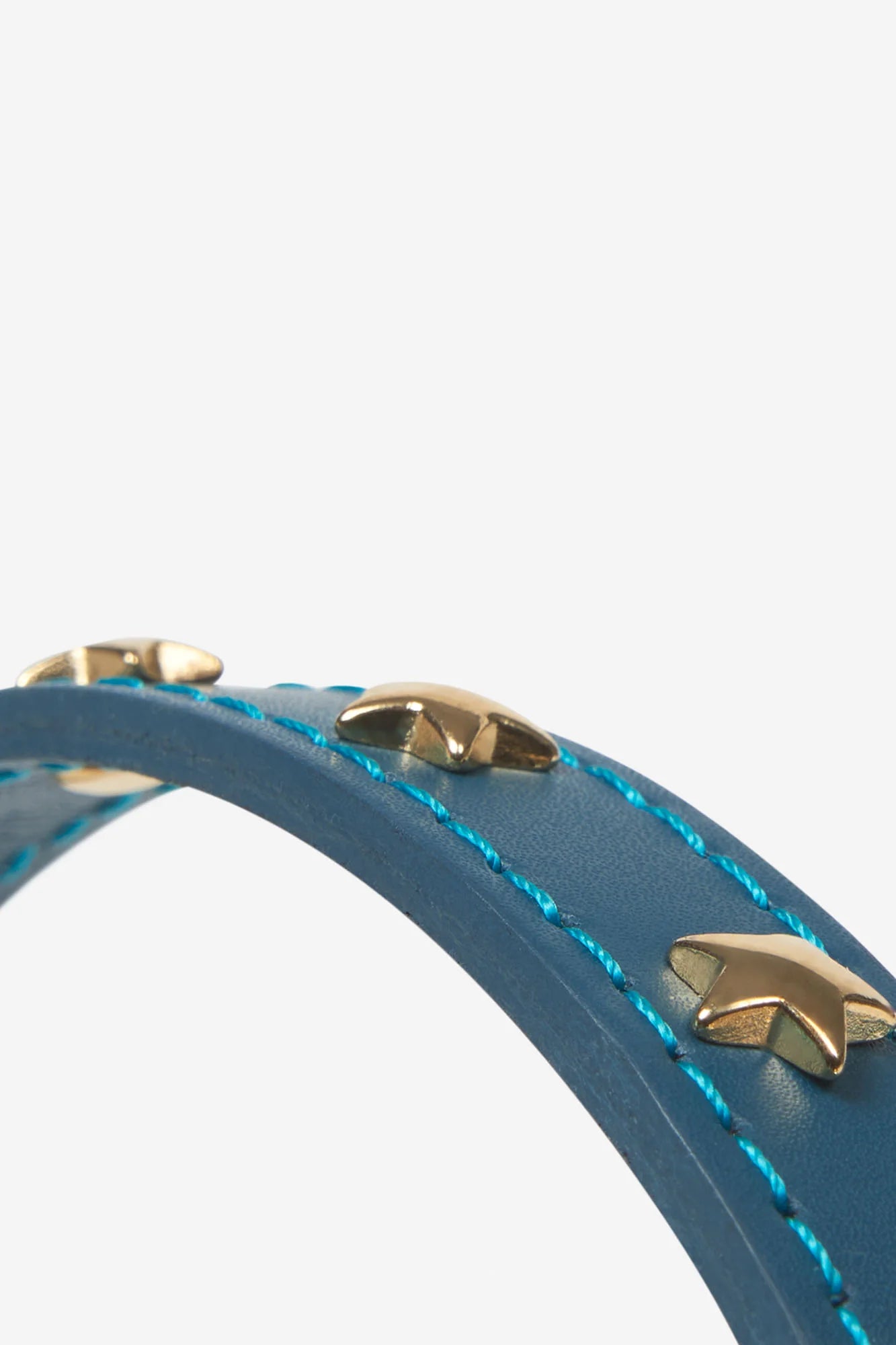 Navy Blue Leather Nara Toy Dog Collar