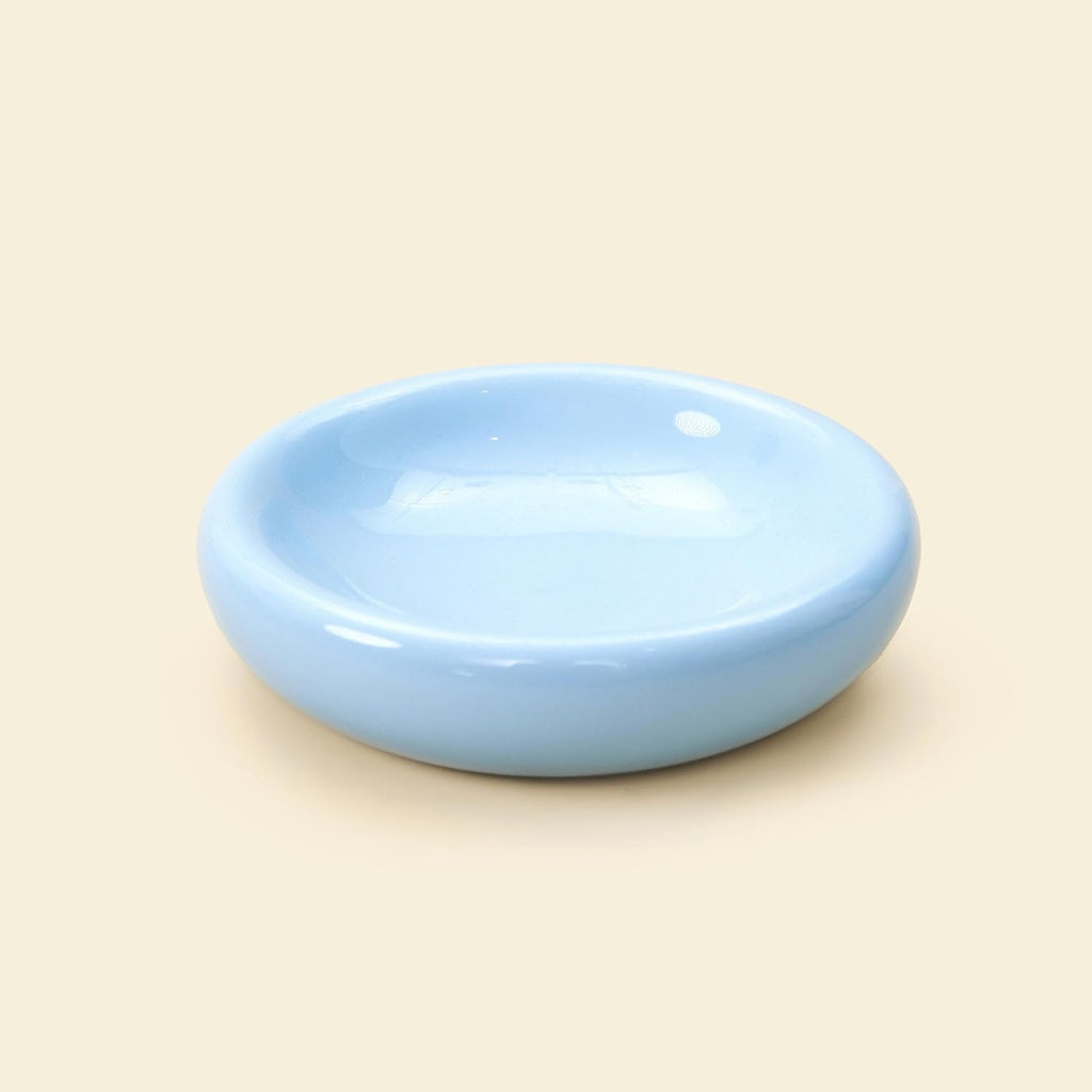 The Pebble Pet Bowl - Flat Blue