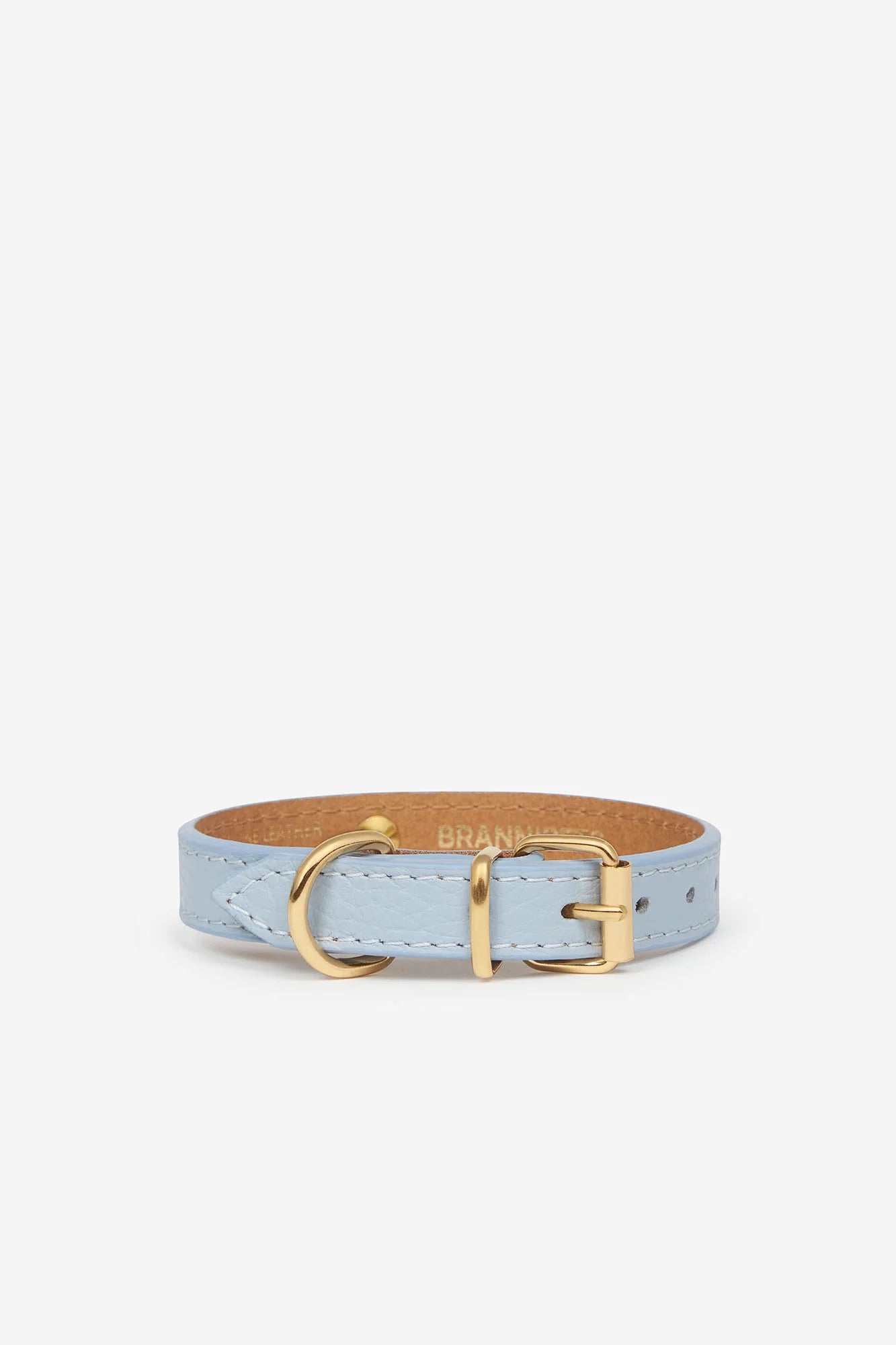 Sky Blue Leather Juno Toy Dog Collar