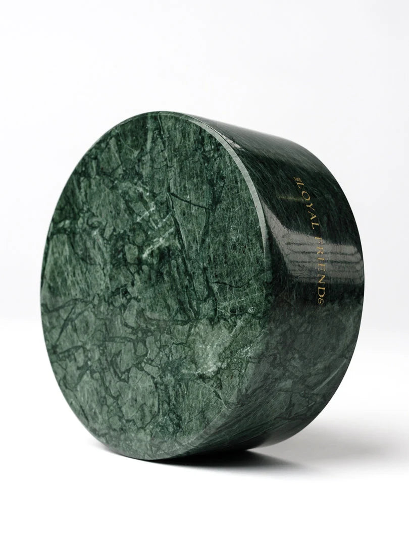Verde Vivante Indian Green Marble Pet Bowl: Luxury Dog Bowl